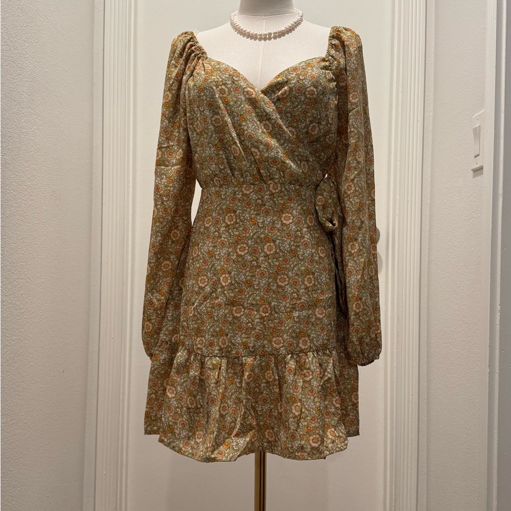 Floral Wrap Dress